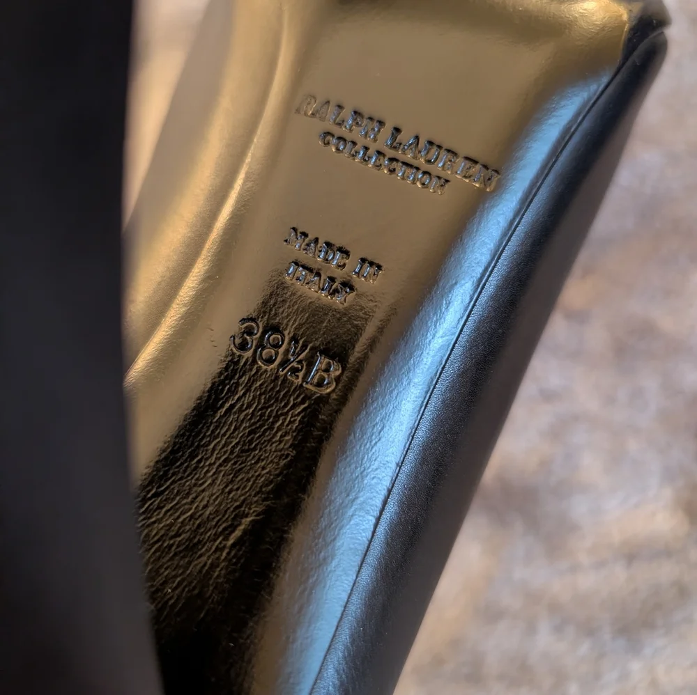 RALPH LAUREN PURPLE LABEL Katia/Spectator Heels W/DUST BAG. - Picture 5 of 16